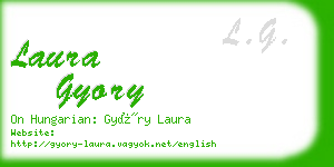 laura gyory business card